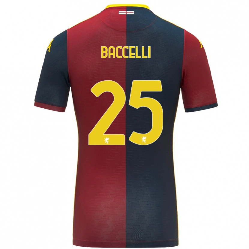 Danxen Dzieci Pietro Baccelli #25 Czerwony Królewski Niebieski Domowa Koszulka 2025/26 Koszulki Klubowe