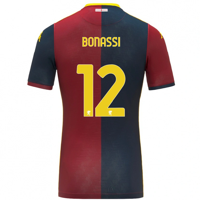 Danxen Dzieci Lorenzo Bonassi #12 Czerwony Królewski Niebieski Domowa Koszulka 2025/26 Koszulki Klubowe