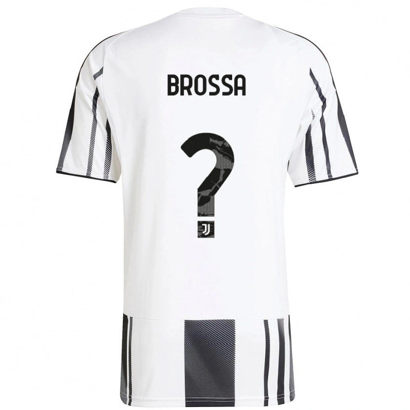 Danxen Dzieci Lorenzo Brossa #0 Biały Czarny Domowa Koszulka 2025/26 Koszulki Klubowe