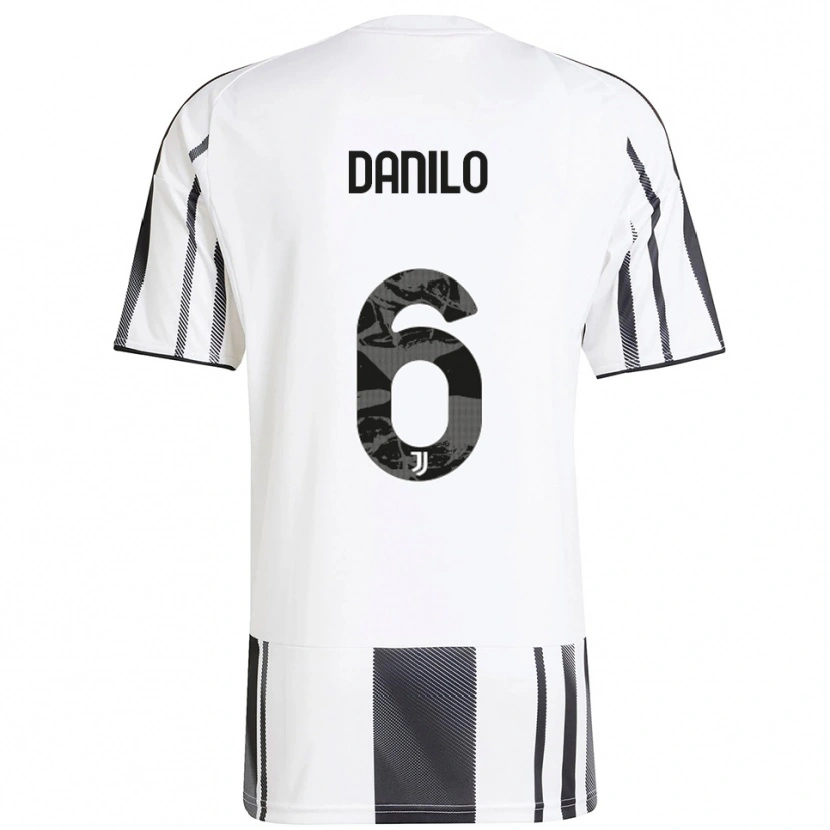 Danxen Dzieci Danilo #6 Biały Czarny Domowa Koszulka 2025/26 Koszulki Klubowe