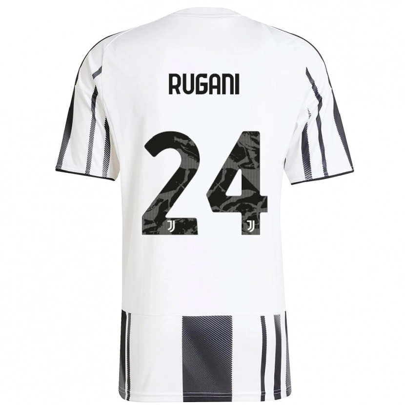 Danxen Dzieci Daniele Rugani #24 Biały Czarny Domowa Koszulka 2025/26 Koszulki Klubowe