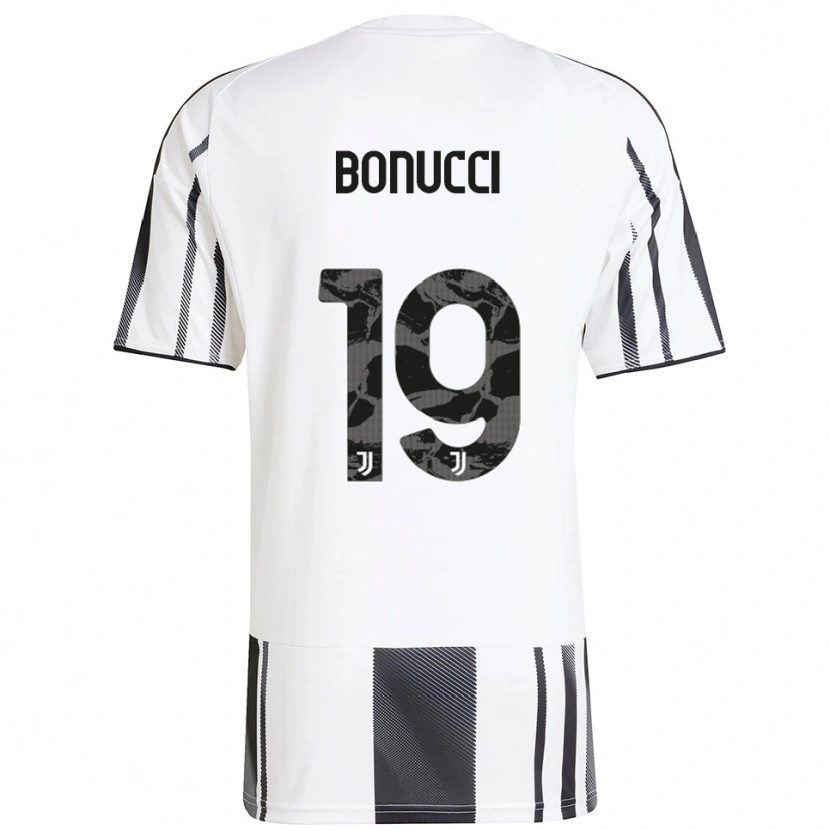 Danxen Dzieci Leonardo Bonucci #19 Biały Czarny Domowa Koszulka 2025/26 Koszulki Klubowe