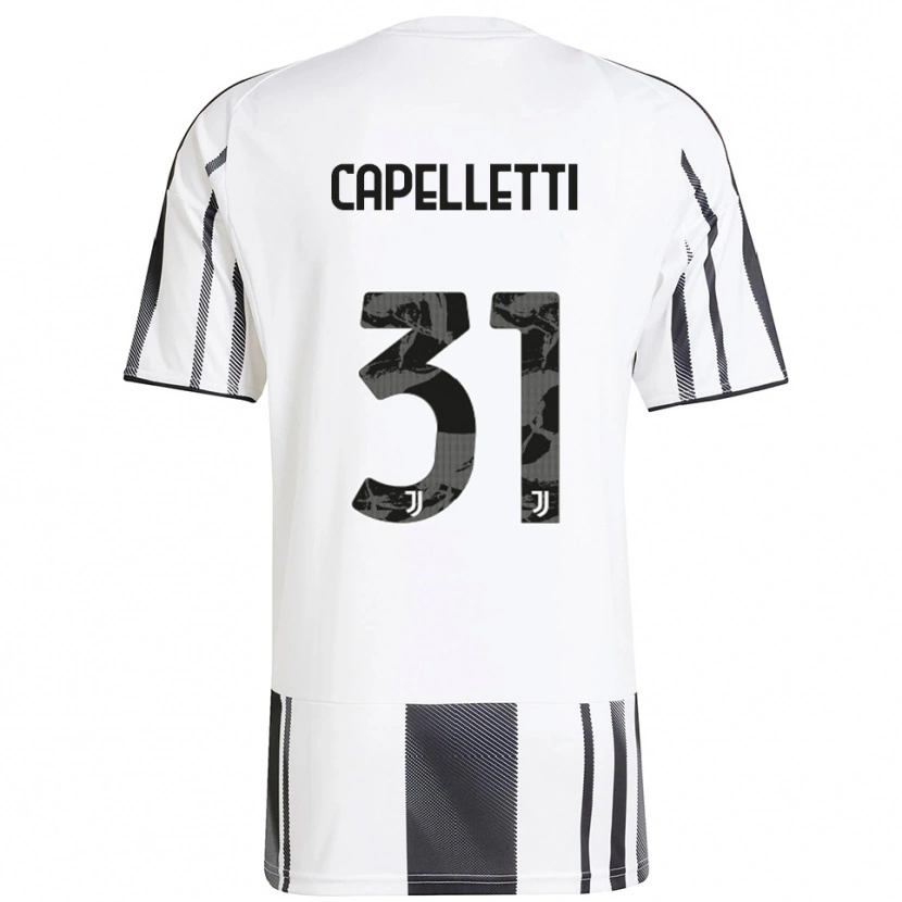 Danxen Dzieci Alessia Capelletti #31 Biały Czarny Domowa Koszulka 2025/26 Koszulki Klubowe
