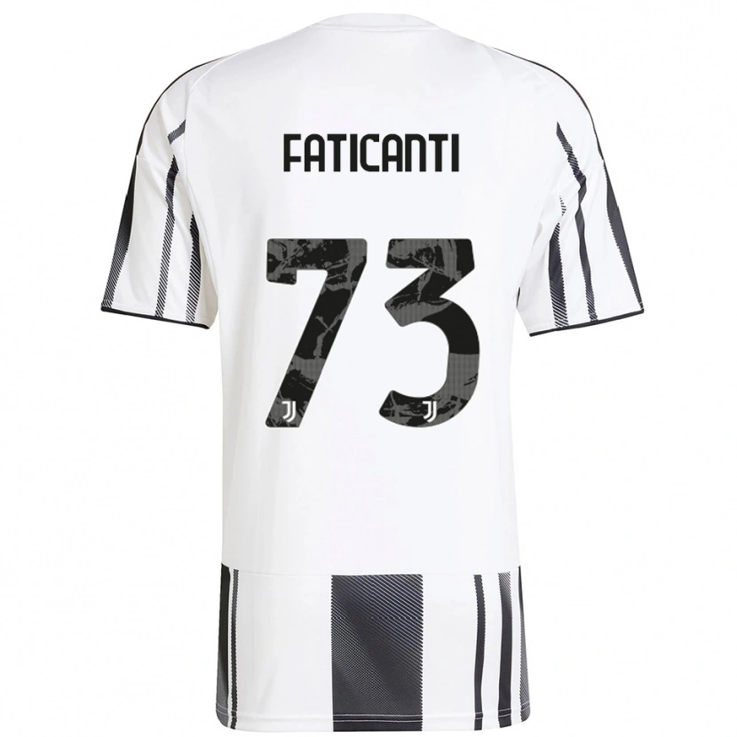 Danxen Dzieci Giacomo Faticanti #73 Biały Czarny Domowa Koszulka 2025/26 Koszulki Klubowe