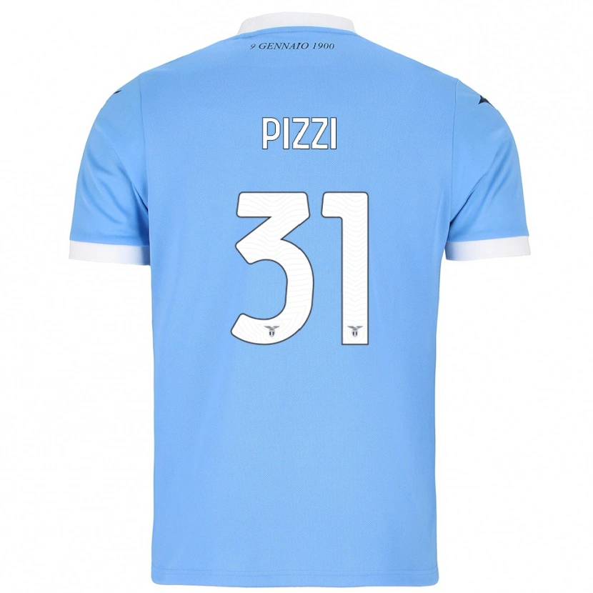 Danxen Dzieci Giorgia Pizzi #31 Błękitny Biały Domowa Koszulka 2025/26 Koszulki Klubowe