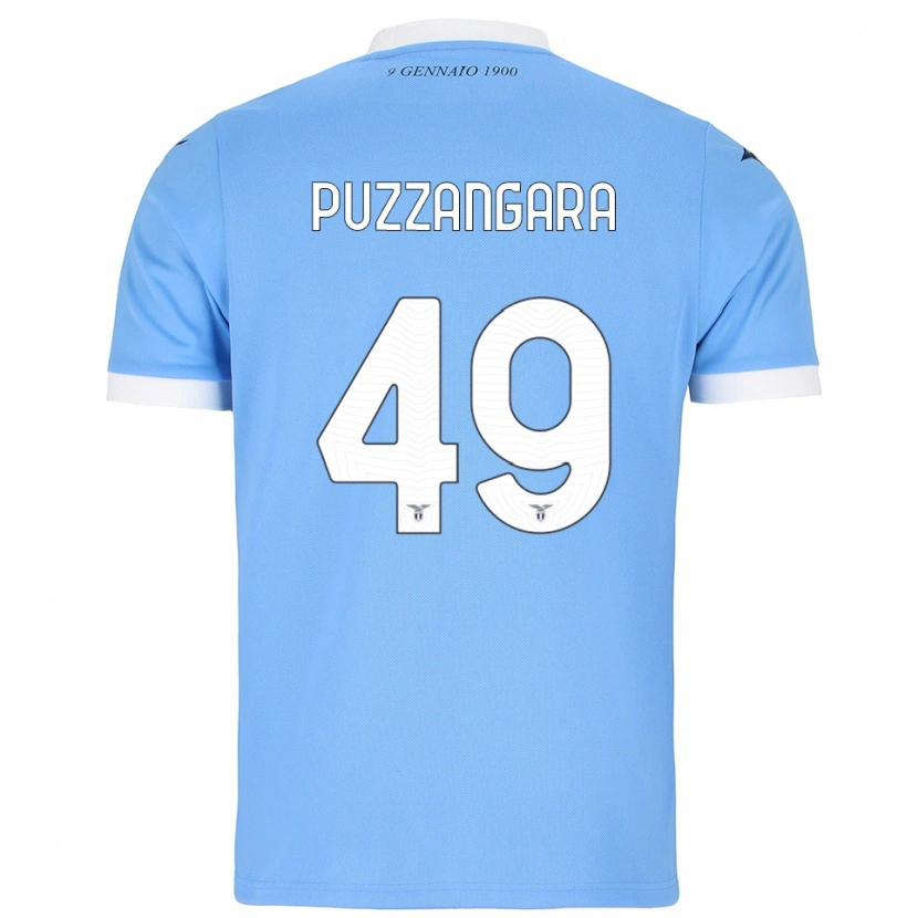 Danxen Dzieci Angelo Antonio Puzzangara #49 Błękitny Biały Domowa Koszulka 2025/26 Koszulki Klubowe