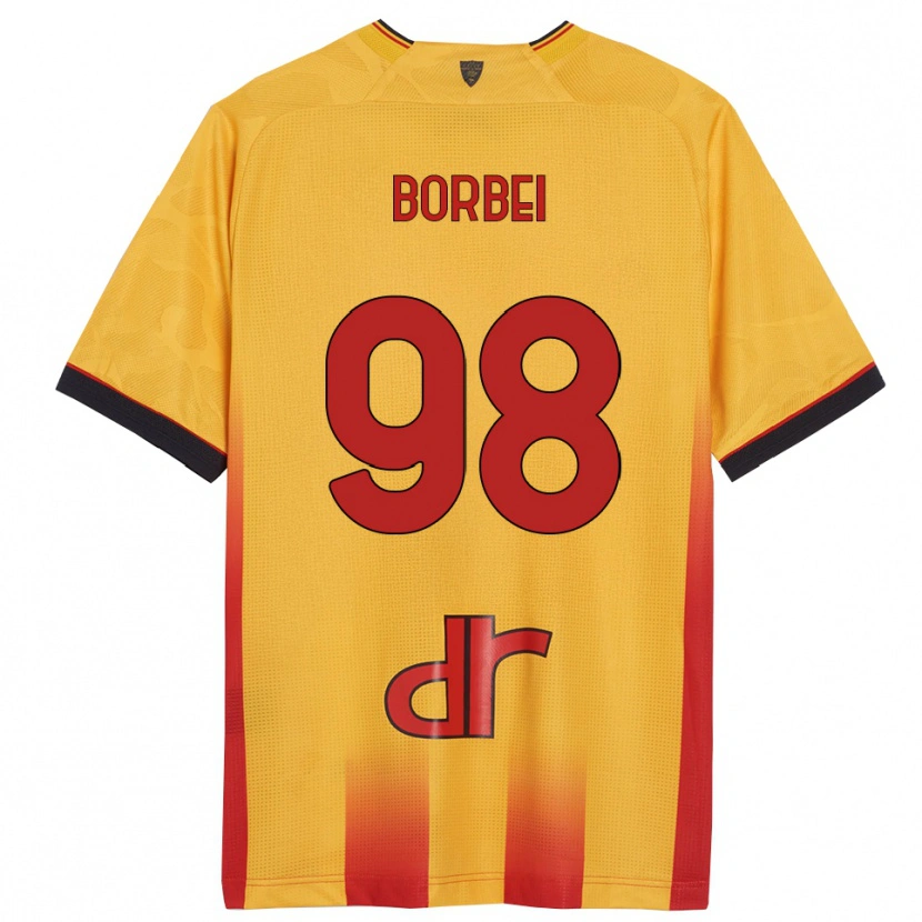Danxen Dzieci Alexandru Borbei #98 Żółty Pomarańczowy Domowa Koszulka 2025/26 Koszulki Klubowe