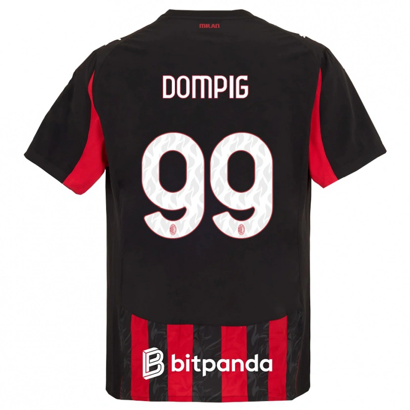 Danxen Dzieci Chanté-Mary Delorean Dompig #99 Czerwony Czarny Domowa Koszulka 2025/26 Koszulki Klubowe