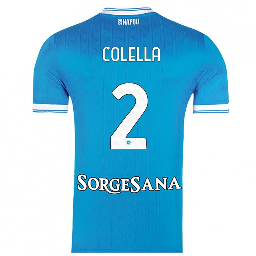 Danxen Dzieci Raffaele Colella #2 Błękitny Biały Domowa Koszulka 2025/26 Koszulki Klubowe