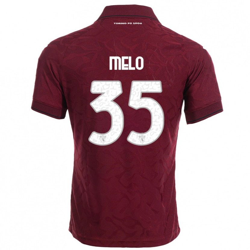 Danxen Dzieci Rafael Melo #35 Burgundowy Biały Domowa Koszulka 2025/26 Koszulki Klubowe