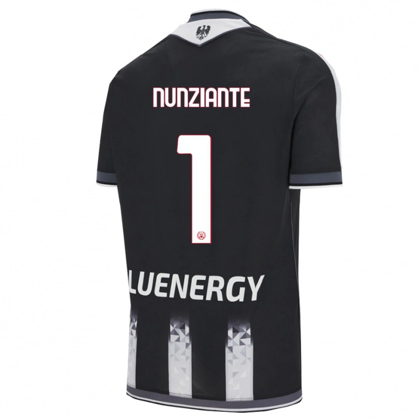 Danxen Dzieci Alessandro Nunziante #1 Czarny Biały Domowa Koszulka 2025/26 Koszulki Klubowe