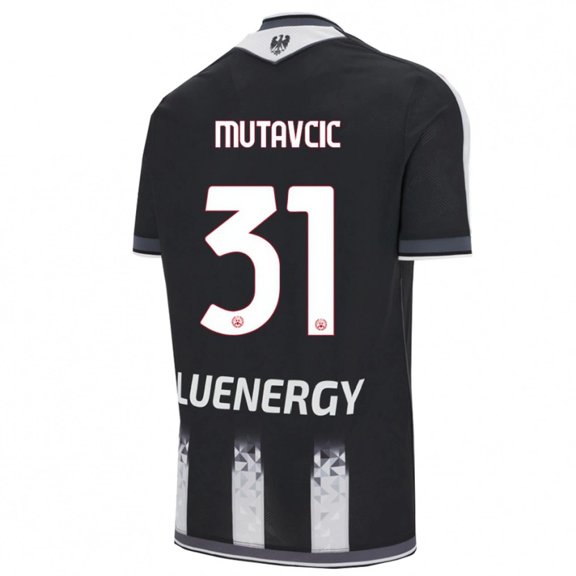 Danxen Dzieci Jan Mutavcic #31 Czarny Biały Domowa Koszulka 2025/26 Koszulki Klubowe