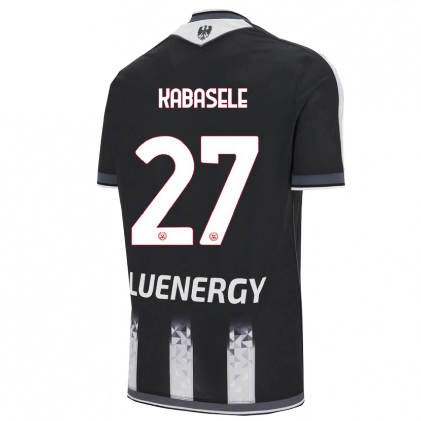 Danxen Dzieci Christian Kabasele #27 Czarny Biały Domowa Koszulka 2025/26 Koszulki Klubowe
