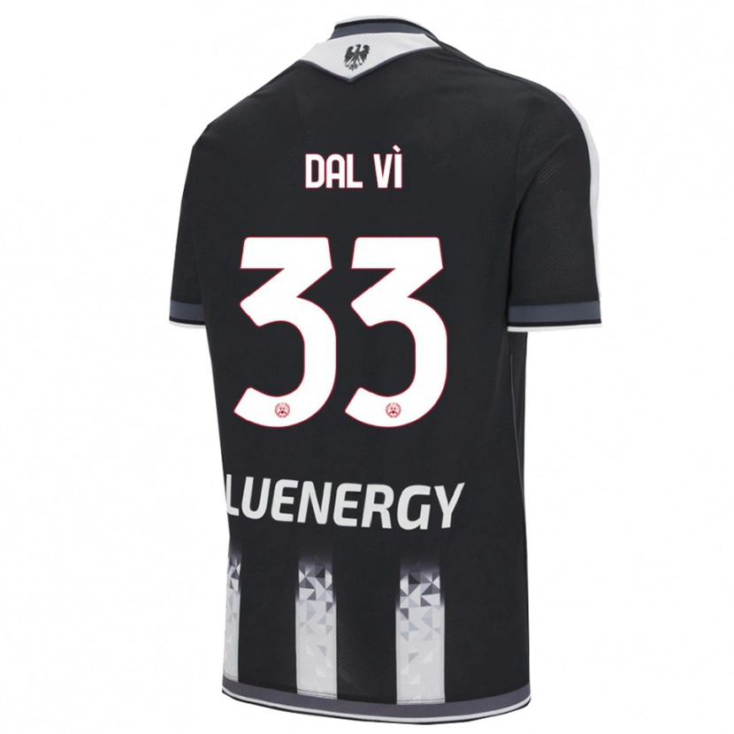 Danxen Dzieci Matteo Dal Vì #33 Czarny Biały Domowa Koszulka 2025/26 Koszulki Klubowe