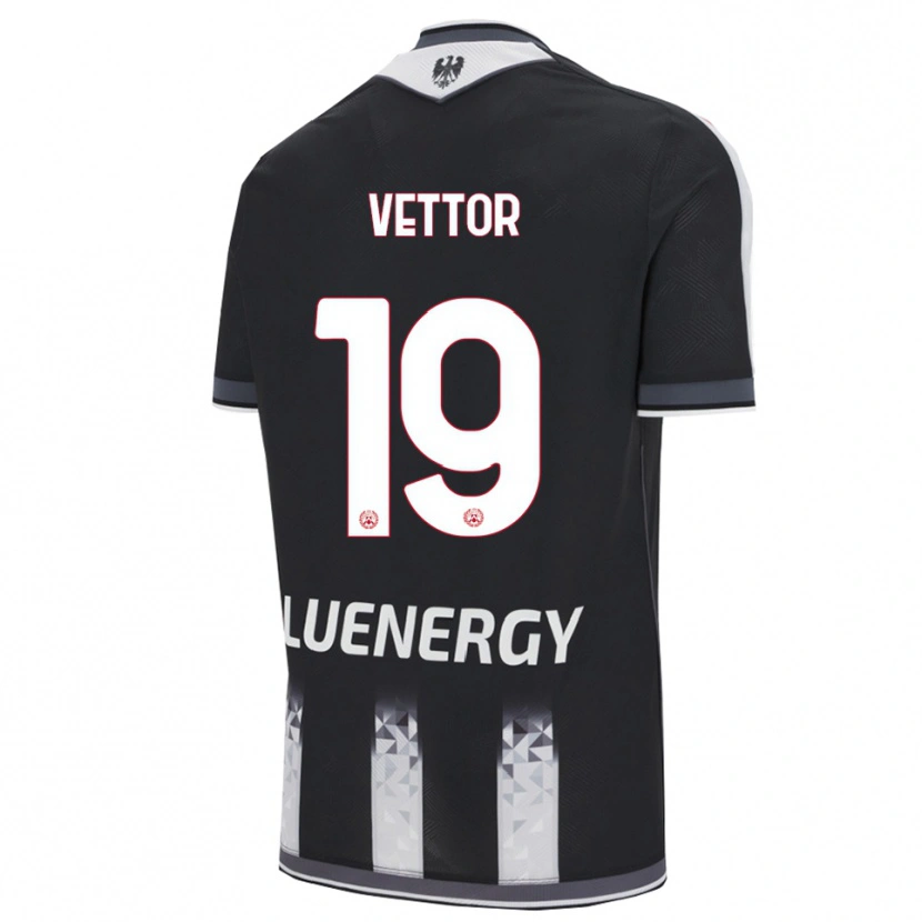 Danxen Dzieci Marco Vettor #19 Czarny Biały Domowa Koszulka 2025/26 Koszulki Klubowe