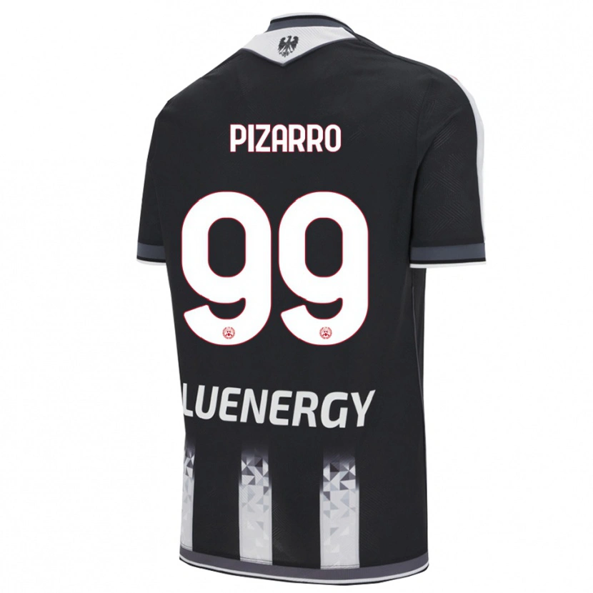 Danxen Dzieci Damián Pizarro #99 Czarny Biały Domowa Koszulka 2025/26 Koszulki Klubowe