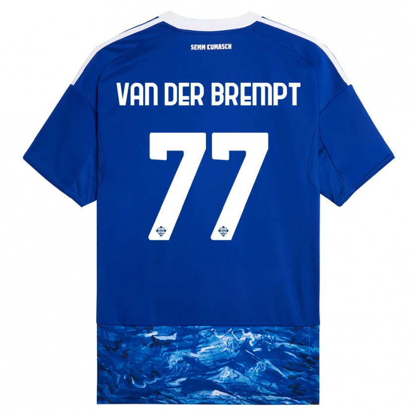 Danxen Dzieci Ignace Van Der Brempt #77 Niebieski Biały Domowa Koszulka 2025/26 Koszulki Klubowe