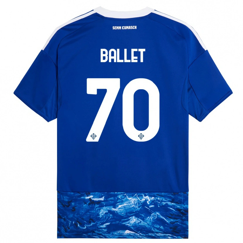 Danxen Dzieci Samuel Ballet #70 Niebieski Biały Domowa Koszulka 2025/26 Koszulki Klubowe