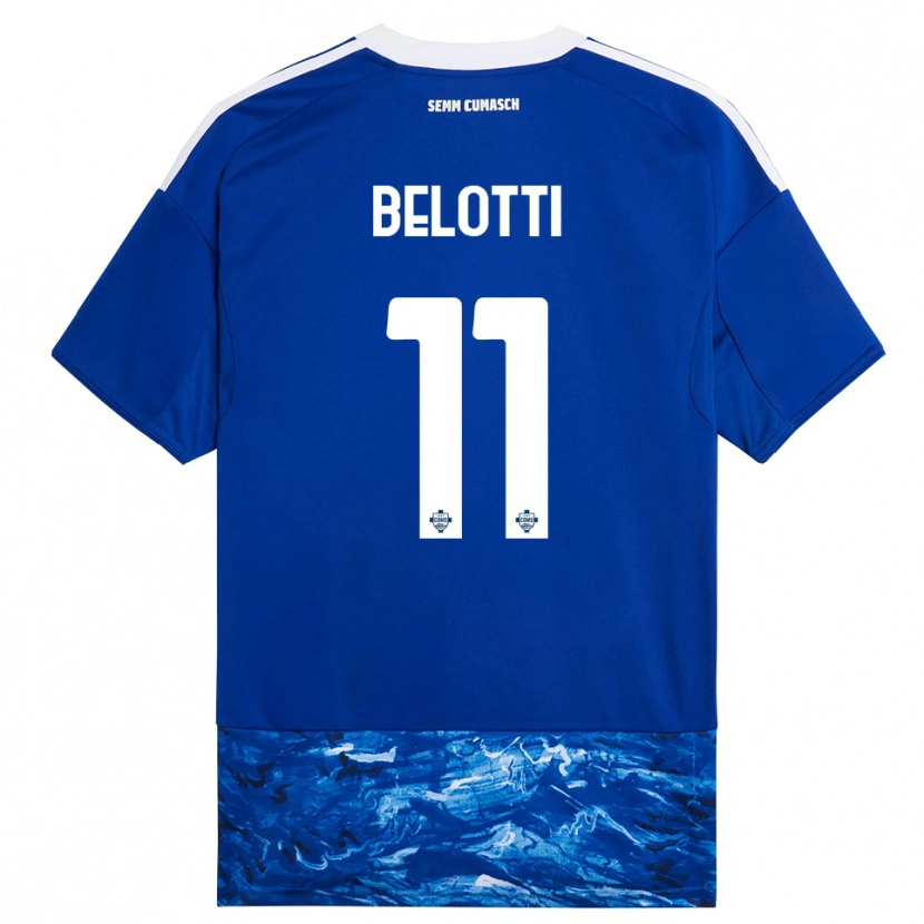 Danxen Dzieci Andrea Belotti #11 Niebieski Biały Domowa Koszulka 2025/26 Koszulki Klubowe
