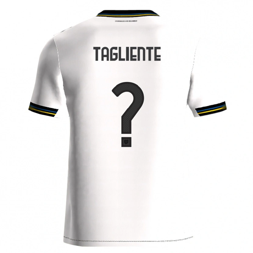 Danxen Dzieci Anthony Tagliente #0 Biały Czarny Domowa Koszulka 2025/26 Koszulki Klubowe