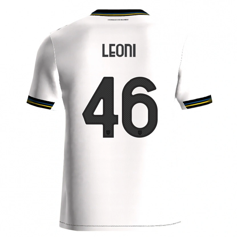 Danxen Dzieci Giovanni Leoni #46 Biały Czarny Domowa Koszulka 2025/26 Koszulki Klubowe