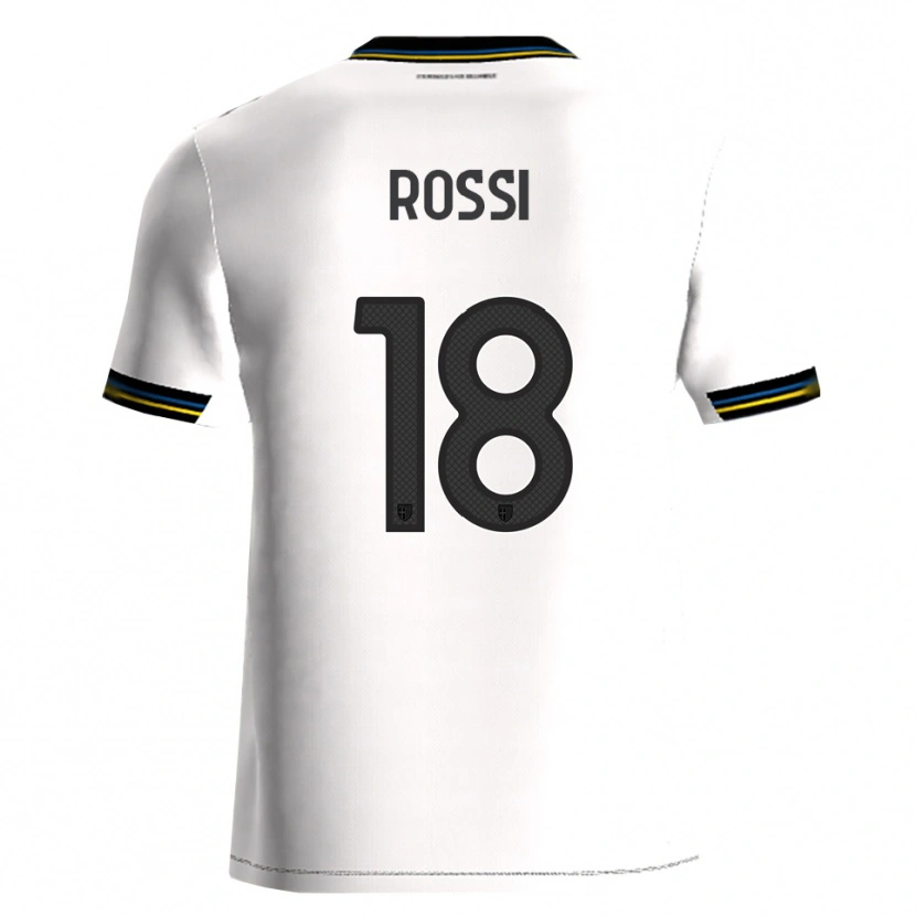 Danxen Dzieci Diego Rossi #18 Biały Czarny Domowa Koszulka 2025/26 Koszulki Klubowe