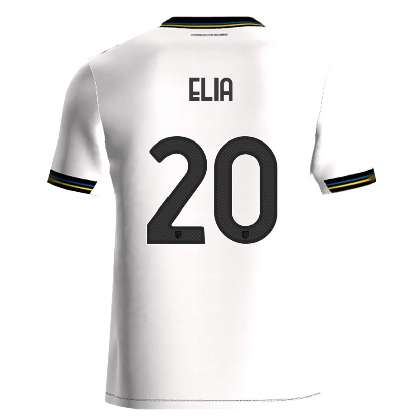Danxen Dzieci Alessandro Elia #20 Biały Czarny Domowa Koszulka 2025/26 Koszulki Klubowe