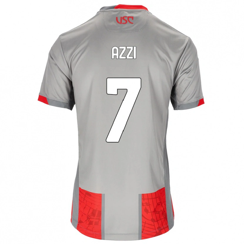Danxen Dzieci Paulo Azzi #7 Czerwony Szary Domowa Koszulka 2025/26 Koszulki Klubowe