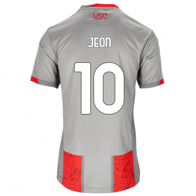 Danxen Dzieci Joseph Jeon #10 Czerwony Szary Domowa Koszulka 2025/26 Koszulki Klubowe
