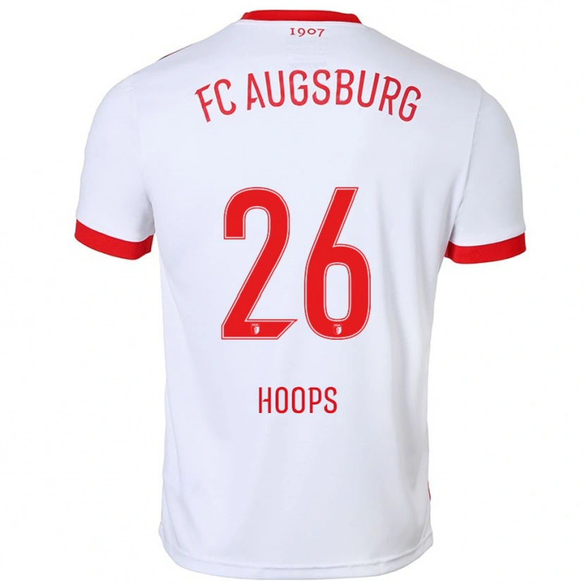 Danxen Dzieci Tim Hoops #26 Biały Czerwony Domowa Koszulka 2025/26 Koszulki Klubowe