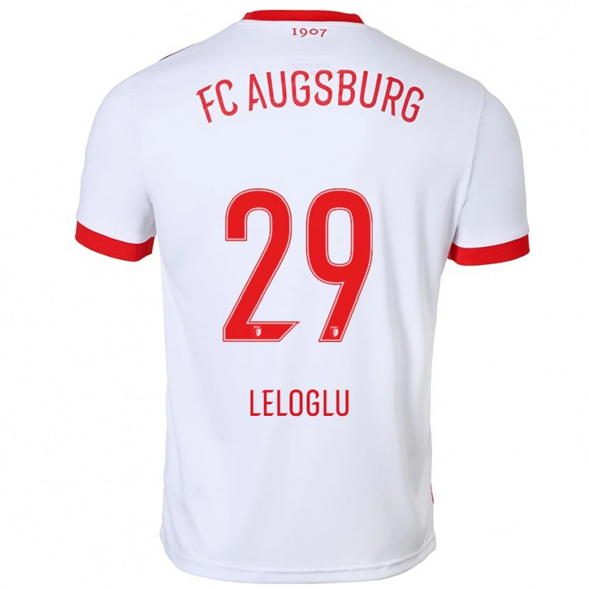 Danxen Dzieci Aras Leloglu #29 Biały Czerwony Domowa Koszulka 2025/26 Koszulki Klubowe