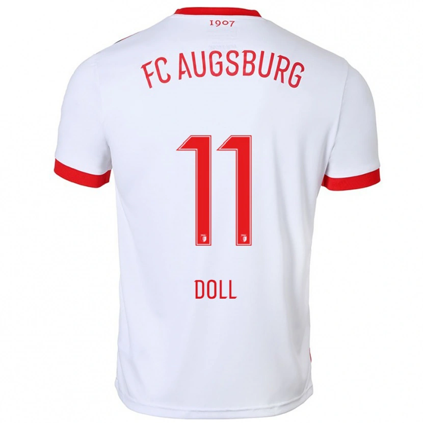 Danxen Dzieci Lena Doll #11 Biały Czerwony Domowa Koszulka 2025/26 Koszulki Klubowe