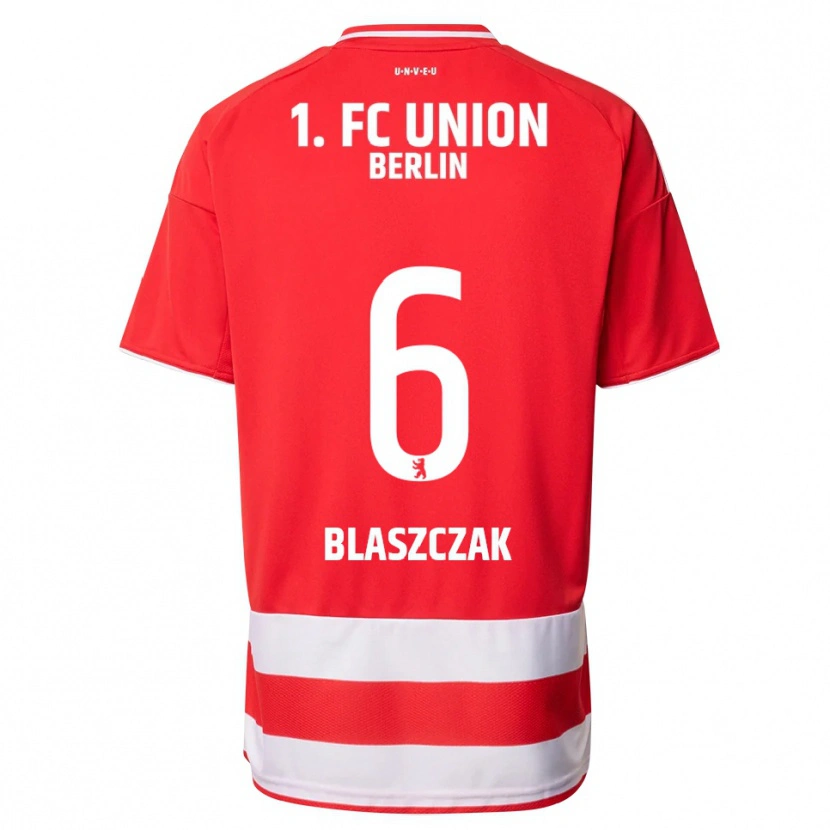 Danxen Dzieci Tim Blaszczak #6 Czerwony Biały Domowa Koszulka 2025/26 Koszulki Klubowe