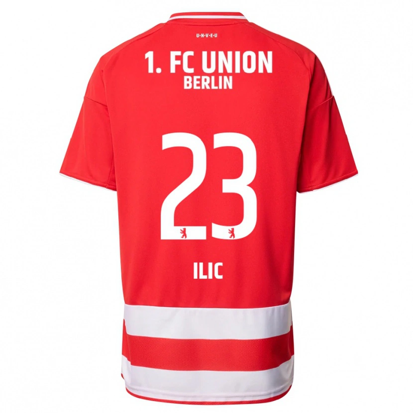 Danxen Dzieci Andrej Ilic #23 Czerwony Biały Domowa Koszulka 2025/26 Koszulki Klubowe