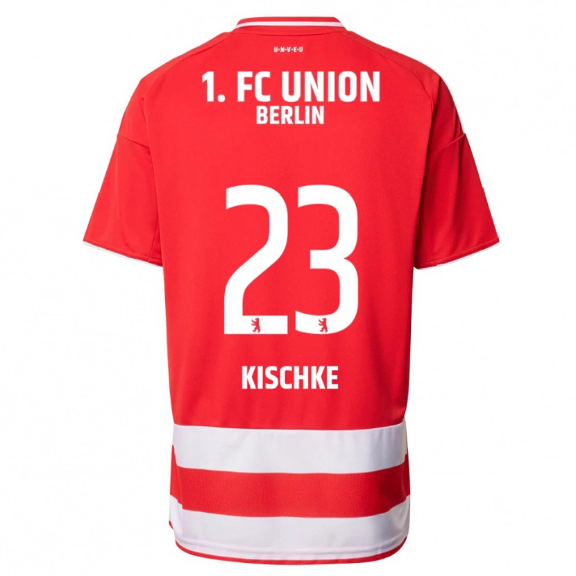 Danxen Dzieci Pepe Kischke #23 Czerwony Biały Domowa Koszulka 2025/26 Koszulki Klubowe