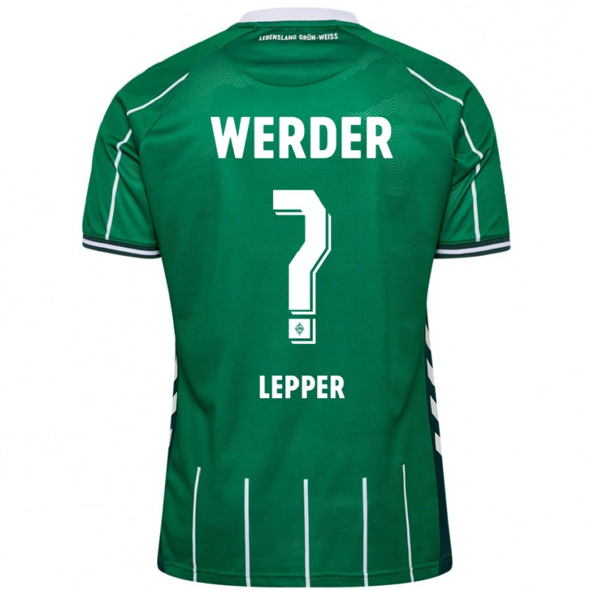 Danxen Dzieci Damian Lepper #0 Zielony Biały Domowa Koszulka 2025/26 Koszulki Klubowe