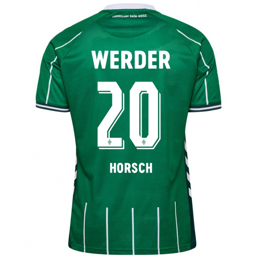 Danxen Dzieci Jonas Horsch #20 Zielony Biały Domowa Koszulka 2025/26 Koszulki Klubowe