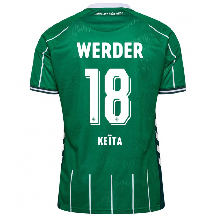 Danxen Dzieci Naby Keïta #18 Zielony Biały Domowa Koszulka 2025/26 Koszulki Klubowe