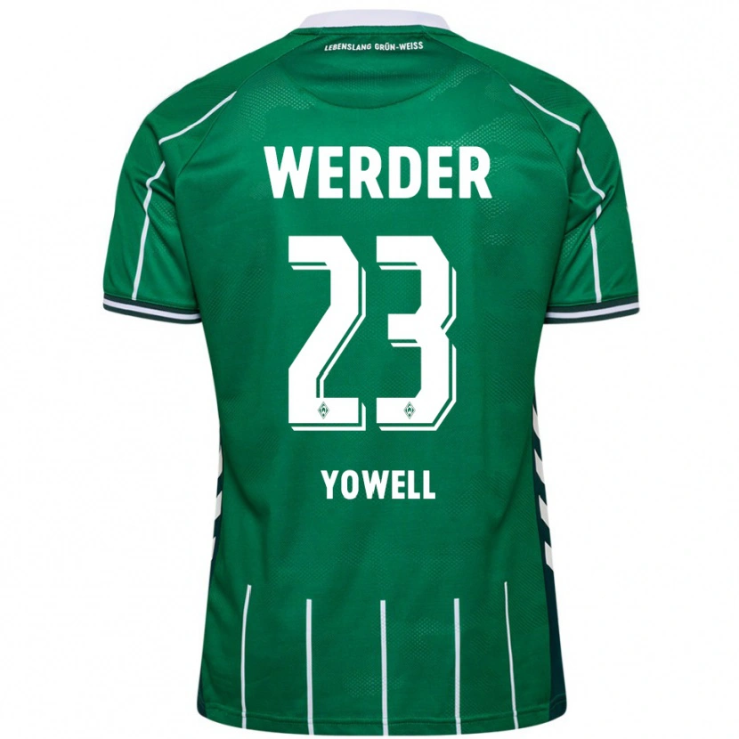 Danxen Dzieci Austin Yowell #23 Zielony Biały Domowa Koszulka 2025/26 Koszulki Klubowe