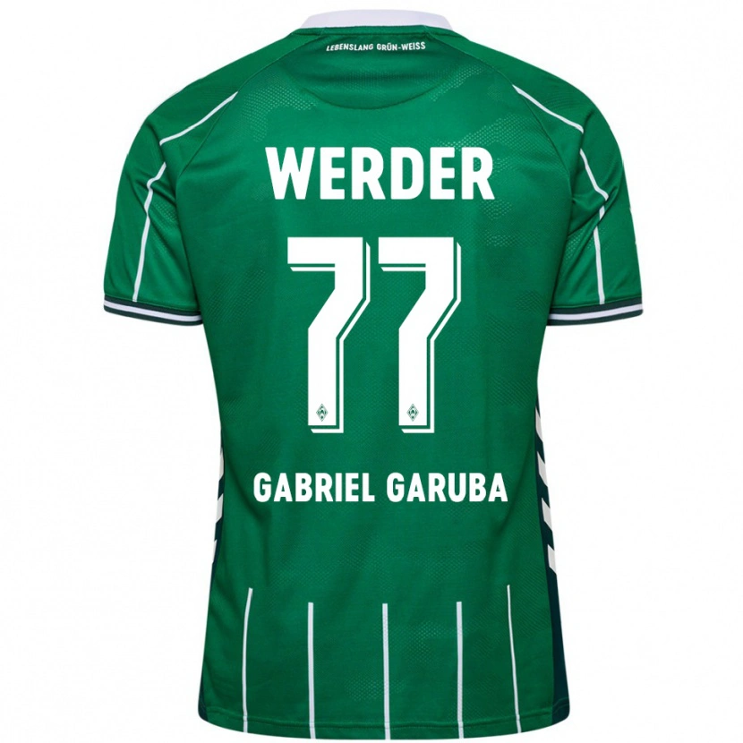 Danxen Dzieci Najib Gabriel Garuba #77 Zielony Biały Domowa Koszulka 2025/26 Koszulki Klubowe