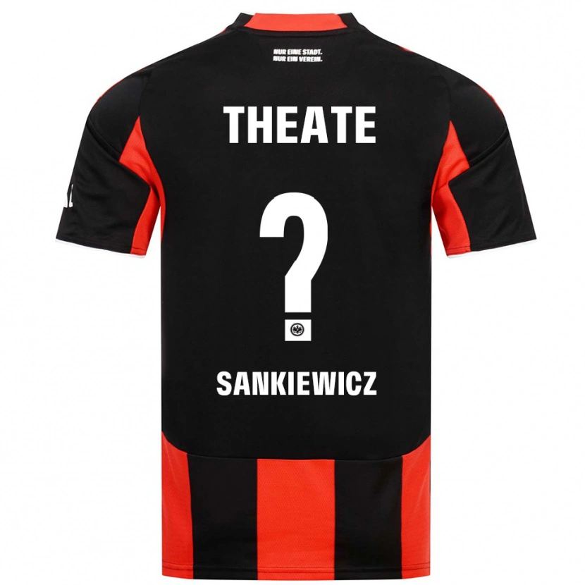 Danxen Dzieci Dawid Sankiewicz #0 Czarny Czerwony Domowa Koszulka 2025/26 Koszulki Klubowe