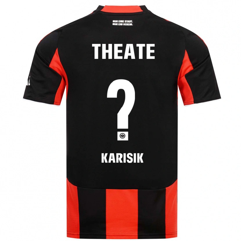 Danxen Dzieci Harun Karisik #0 Czarny Czerwony Domowa Koszulka 2025/26 Koszulki Klubowe