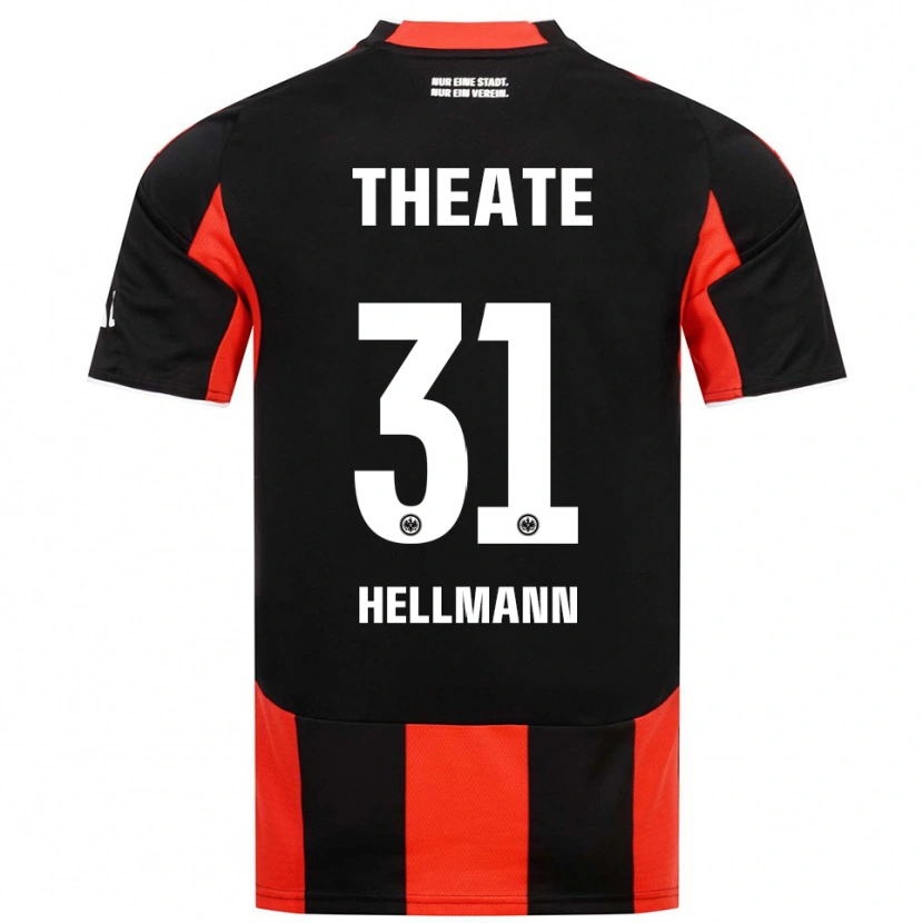 Danxen Dzieci Melvin Hellmann #31 Czarny Czerwony Domowa Koszulka 2025/26 Koszulki Klubowe