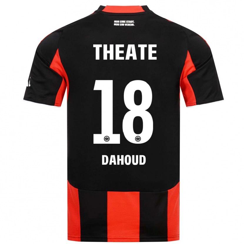 Danxen Dzieci Mahmoud Dahoud #18 Czarny Czerwony Domowa Koszulka 2025/26 Koszulki Klubowe