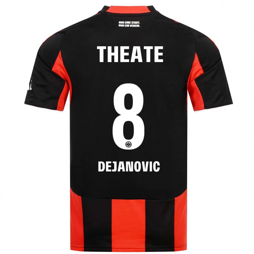 Danxen Dzieci Daniel Dejanovic #8 Czarny Czerwony Domowa Koszulka 2025/26 Koszulki Klubowe