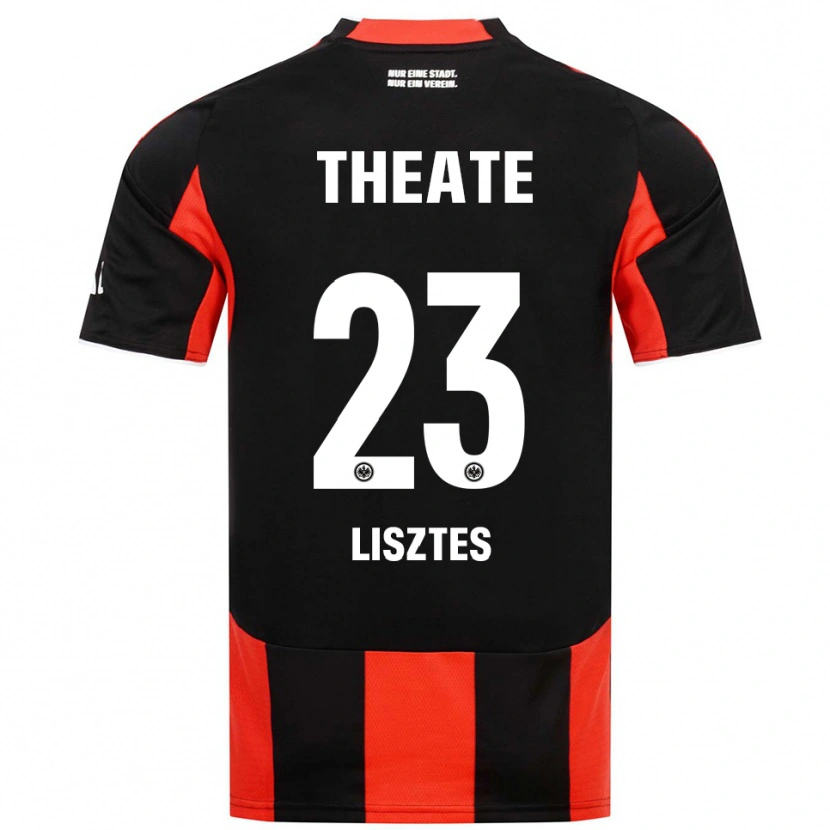 Danxen Dzieci Krisztián Lisztes #23 Czarny Czerwony Domowa Koszulka 2025/26 Koszulki Klubowe