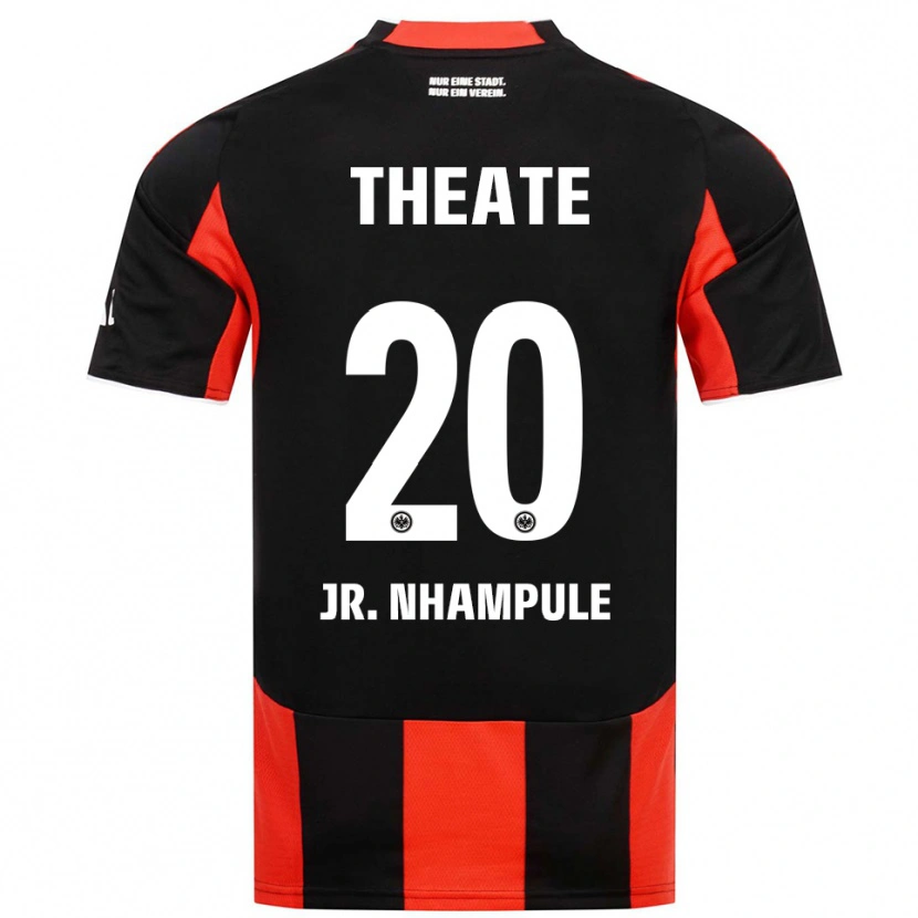 Danxen Dzieci Junior Nhampule #20 Czarny Czerwony Domowa Koszulka 2025/26 Koszulki Klubowe