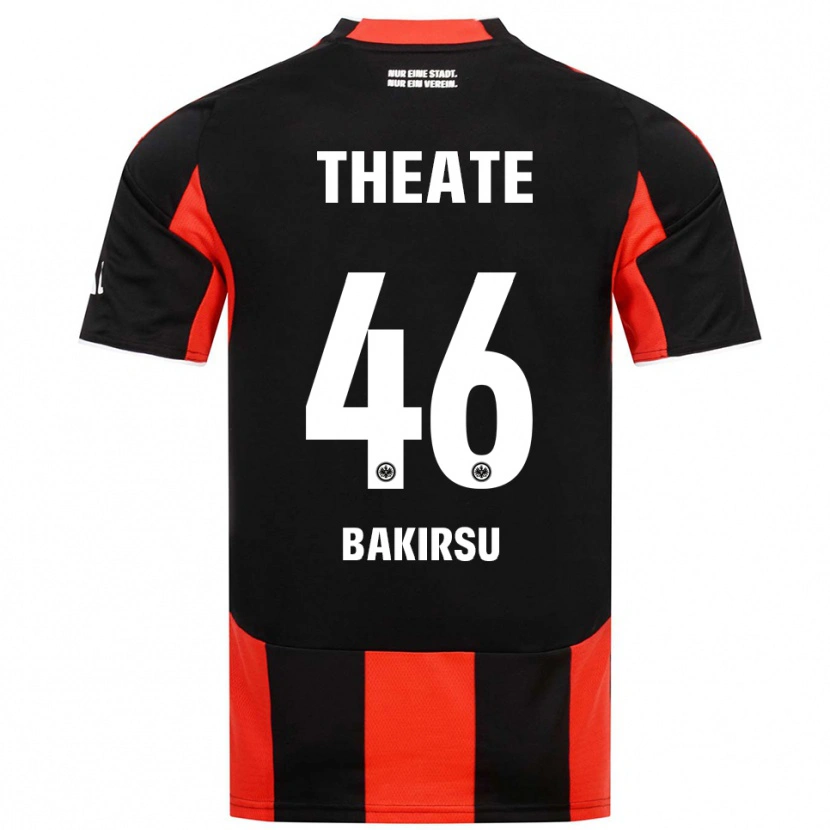 Danxen Dzieci Hüseyin Bakirsu #46 Czarny Czerwony Domowa Koszulka 2025/26 Koszulki Klubowe