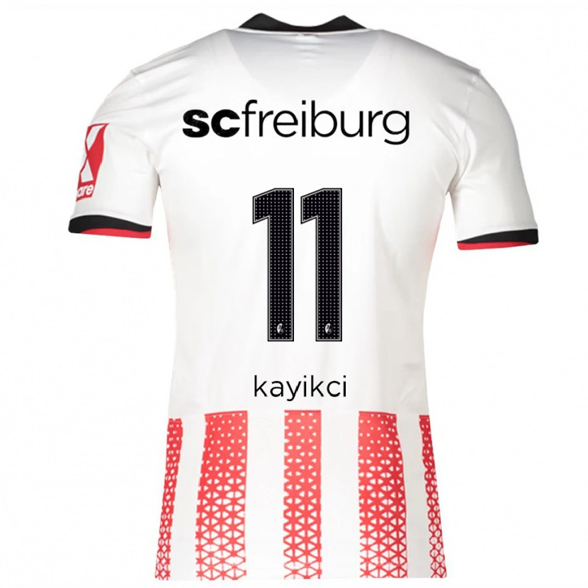 Danxen Dzieci Hasret Kayikçi #11 Biały Czerwony Domowa Koszulka 2025/26 Koszulki Klubowe