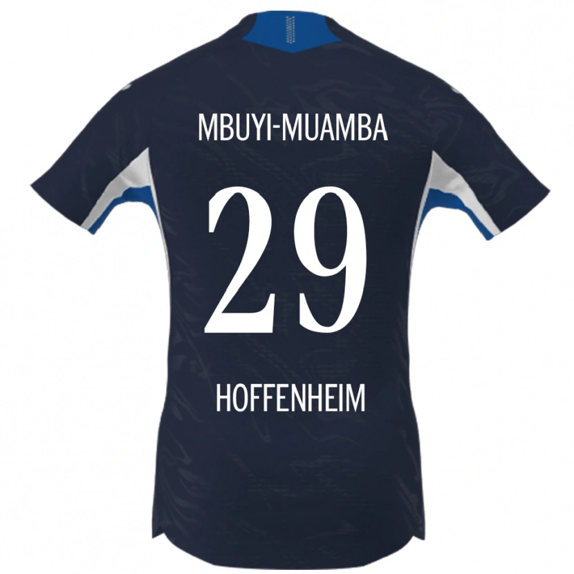 Danxen Dzieci Hubert Mbuyi-Muamba #29 Granatowy Biały Domowa Koszulka 2025/26 Koszulki Klubowe